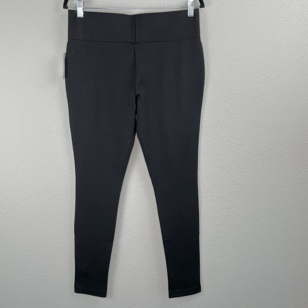 Philosophy Anthropologie High Rise Pull-On Black Leggings Wide Waistband NWT SM - Picture 3 of 9